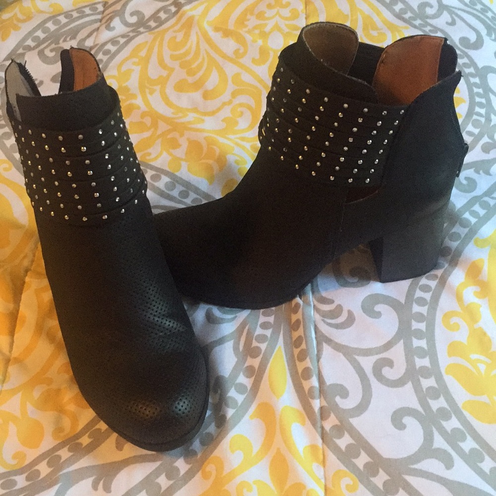Black ankle boots